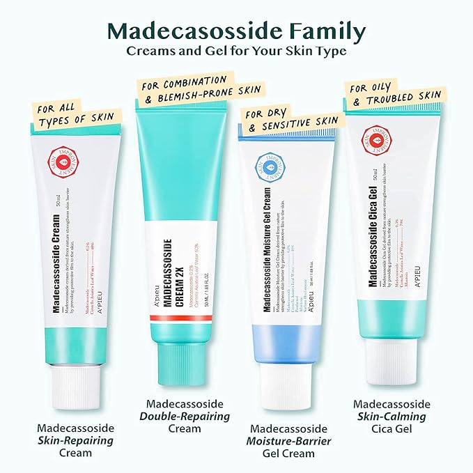 A'PIEU Madecassoside Moisture Gel Cream (1.69oz) - for Hydrating Dry and Sensitive Skin- Helps Soothe Damage and Maintain Optimal pH level- Centella Asiatica, Panthenol, Allantoin