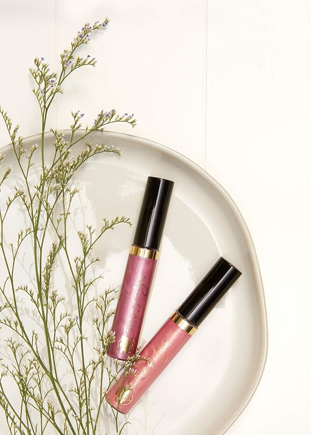 Essence Of Argan Pink Lip Gloss with Moroccan Argan Oil - Matte Finish Plumping Lip Gloss for Dry & Cracked Lips - Hydrating Moisturizer for Chapped Lips - 0.25 Oz