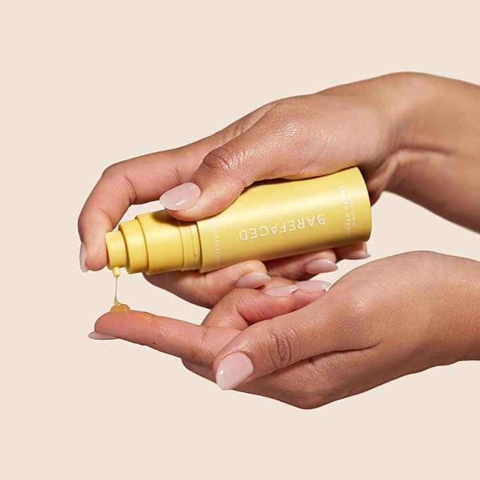 Barefaced Brightening Serum 1 Fl Oz Dark Spot Corrector with Kojic Acid, Arbutin, Azelaic Acid & Licorice, Anti-Aging, Hydrating, Fades Hyperpigmentation & Evens Skin Tone, Antioxidant-Powered Formula