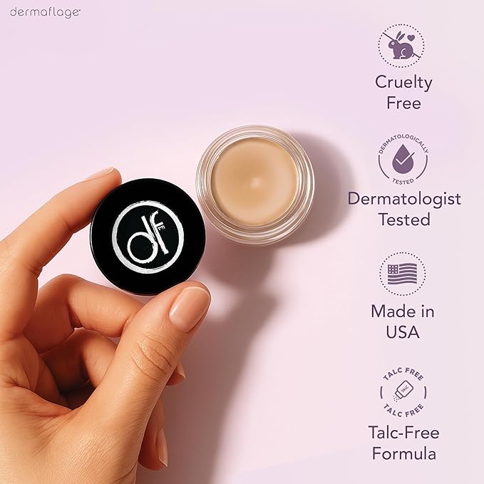 Waterproof Concealer Cream, Full Coverage Waterproof Makeup, Color Match Promise by Dermaflage, 6g/.2oz (Bronze Medium)