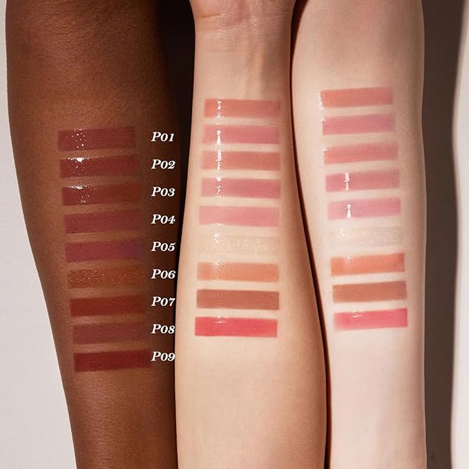 Flower Knows Shell's Jewel Nourishing Lip Glaze,Hydrating Lip Gloss with Hyaluronic,Moisturizing Plumping Oil,Non-Sticky Formula,0.16 fl.oz(P03 Candy Slush)