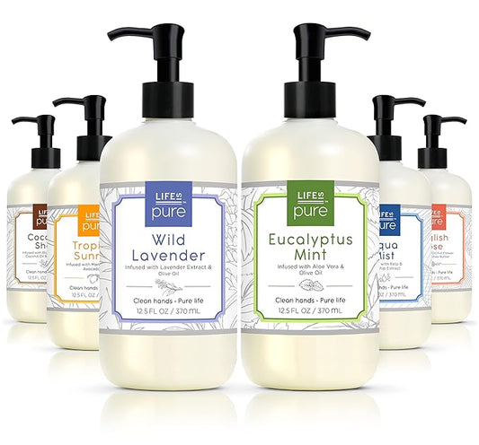Life Is Pure, 6 Fresh & Soothing Scents, Variety Pack, Liquid Hand Soap, 12.5 fl oz