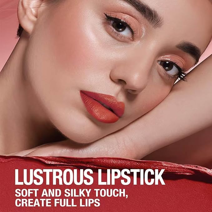 Red Lipstick For Women Matte Highly Pigmented Lip stick Hypoallergenic Waterproof Long Lasting Lipsticks Quick Makeup Lightweight Portable # 10