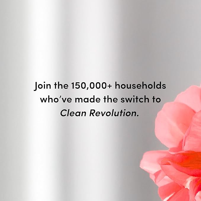 Clean Revolution Foaming Hand Soap, Gentle, Moisturizing, Ready To Use Formula, Real Essential Oils, Gluten Free, Geranium Mint, 128 Fl Oz