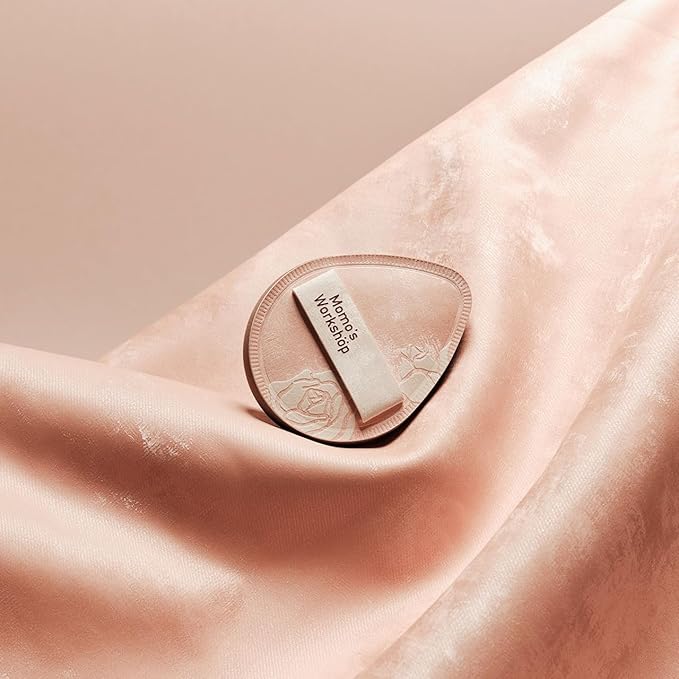 Makeup Sponge, Rubycell, Egg Shape, Foundation Sponges with Glossy PU Leather, for Liquid/Sheer Foundations, Cosmetic Puff, Medium Bounce,Travel Friendly & Reusable,2pcs & Storage Case