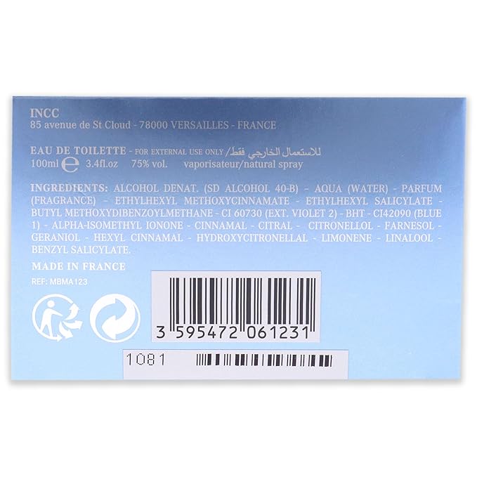 Mercedes-Benz Man Fresh - Eau de Toilette for Men - Long Lasting Mens Cologne - Bergamot, Cedarwood Cologne for Men - Mens Cologne Spray - 3.4 oz