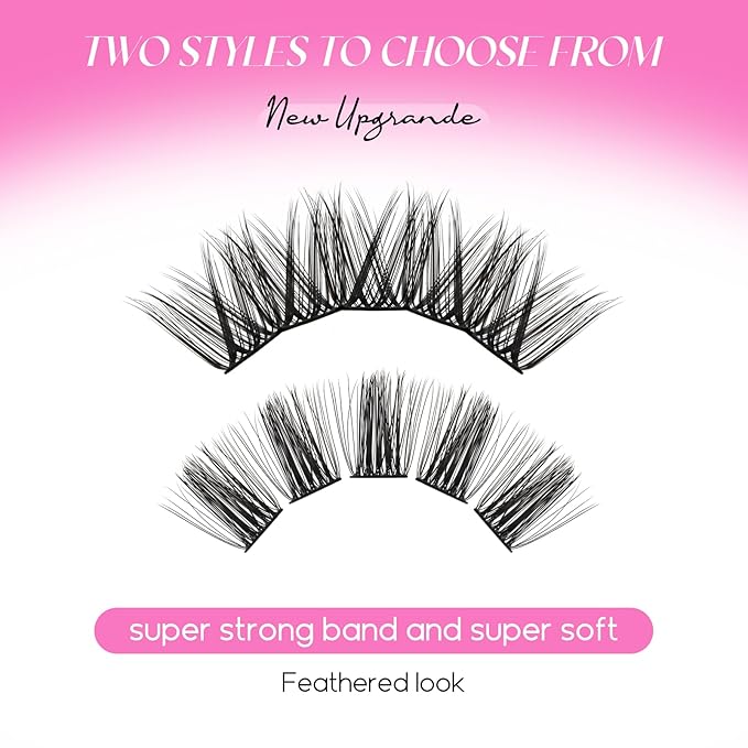 Lash Clusters DIY Eyelash Extensions 154 Clusters Lashes D Curl 0.07 Natural Individual Lash Extensions Mixed Tray False Eyelashes Soft & Strong Thin Band DIY at Home (F20+F21-0.07D, 8-16mm)