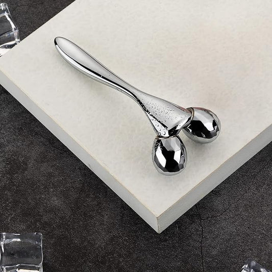 Tekson 3D Metal Face Massage Roller Tool, Facial Sculptor for Reduce Puffiness, Remove Eye Wrinkles (Zine Alloy)