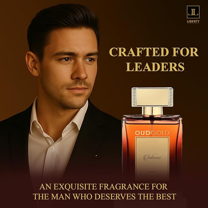 Liberty Luxury OudGold Intense French Parfum for Men – Woody Fragrance for men, Bold and Long Lasting Scent for Confidence and Prestige, Perfume for mens,arabic Parfum,Gift for men, 100ml