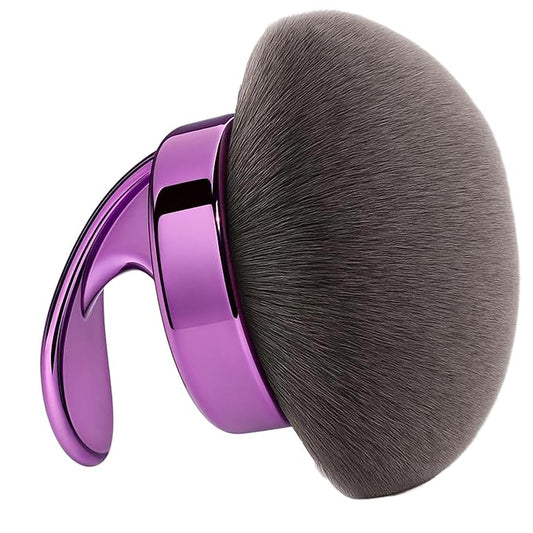Blend & Blur Ultra Large Body Makeup Brush For Self Tanner, 5.11inch Wide-headed Kabuki Brush, Leg Makeup &Bronzer Self Tan Applicator Provides Effortless Pretty Finish, Blending Applicator- Purple