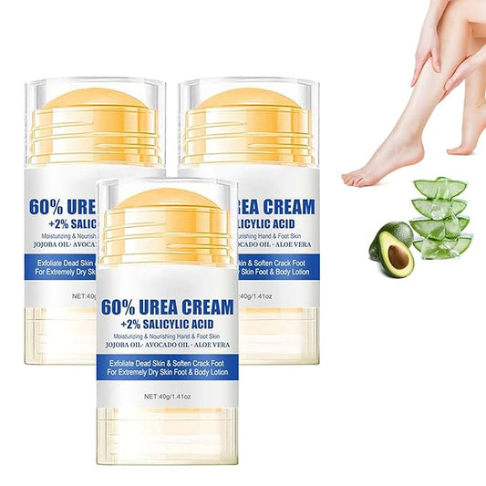 Hydrating and Anti-Cracking Foot Cream, 2025 Moisturising and Relieves Cracking and Dryness Foot Cream, Hand and Foot Repair Cream for Women & Men Callused, Feet, Knee, Elbow, Hand (White-3PCS, #01)