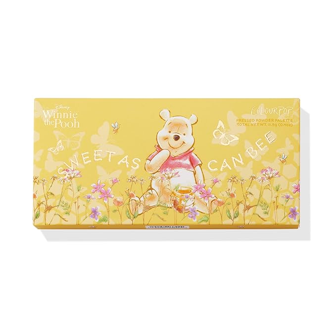 ColourPop x Winnie the Pooh Sweet As Can Bee Eyeshadow Palette - Honey Tone Eye Makeup Palette with Metallic, Matte & Matte Sparkle Finishes - High-Pigment Formula (0.4 oz)
