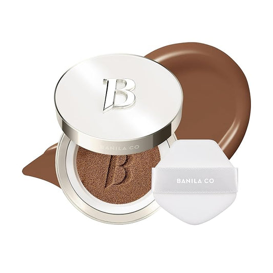 BANILA CO Covericious Ultimate Cover Cushion | Up to 100HR Long-Wear Foundation | 20 Shades for All Skin Tones | Matte & Lightweight Finish | Korean Cushion Foundation (14g / 0.49 oz), 38N CHESTNUT