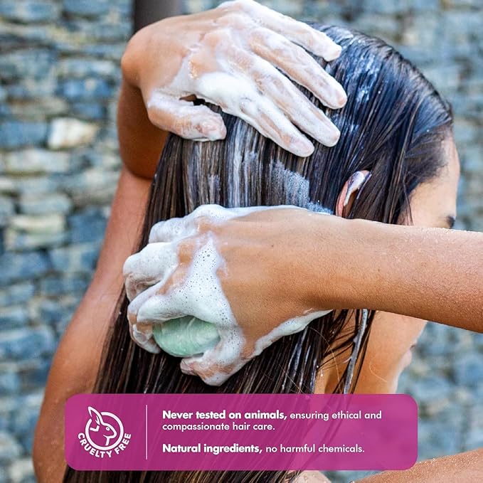 Tree Bottle Pro-Vitamin B5 + Citrus Shampoo Bar for Frizz Control - Natural Shine & Softness - Shampoo for Women and Men - Free of Parabens & Sulfates - Made in USA - 4.5oz (Pack of 2)