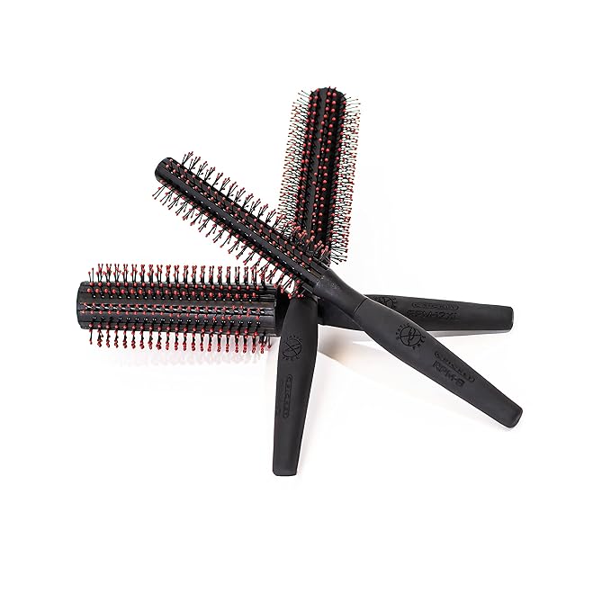Cricket Static Free RPM 8 Row Round Hair Brush - Curling, Blow Drying, Detangling and Styling Wet or Dry, Suitable for All Hair Types