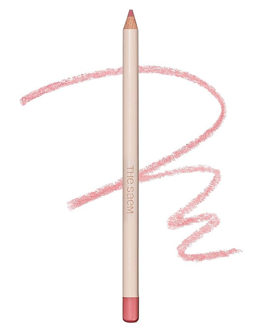THESAEM Cover Perfection Lip Pencil - Slim, Easy-Blend & Overlip Makeup, Creamy Matte Lip Liner, Long-Lasting with Built-In Sharpener (09 Mellow)