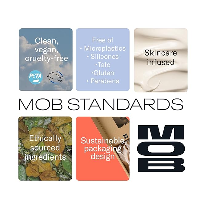 MOB Beauty Smooth Precision Waterproof Lip Liner M147 Chocolate Port – Long-Wearing, Glide-On Formula with 100% Natural Ingredients, Vegan and Cruelty-Free, Plastic-Free Formula and Packaging