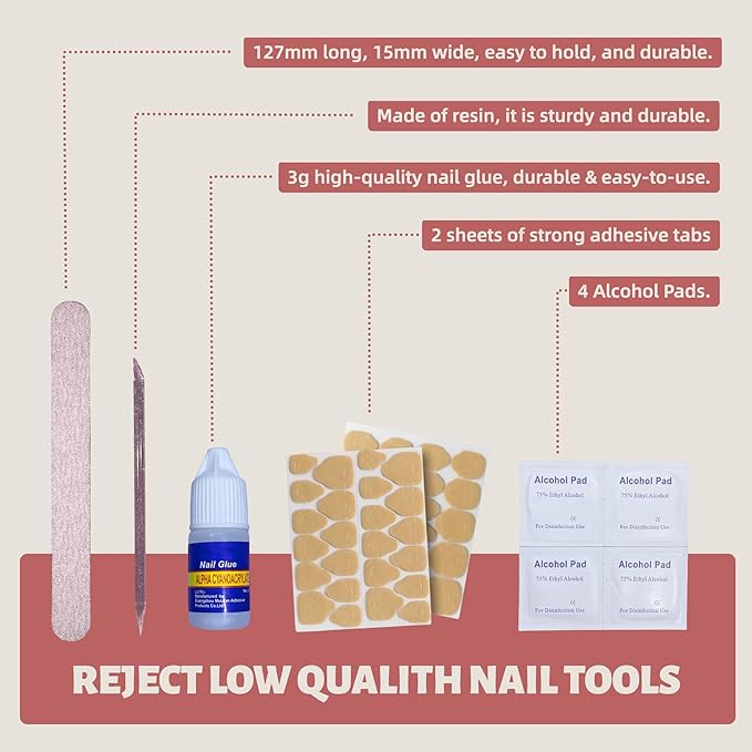 Tomato Red Press on Nails 3D Flower Coffin Fake Nails Medium Length False Nails Natural Fit Stick on Nail Tips for Spring and Summer