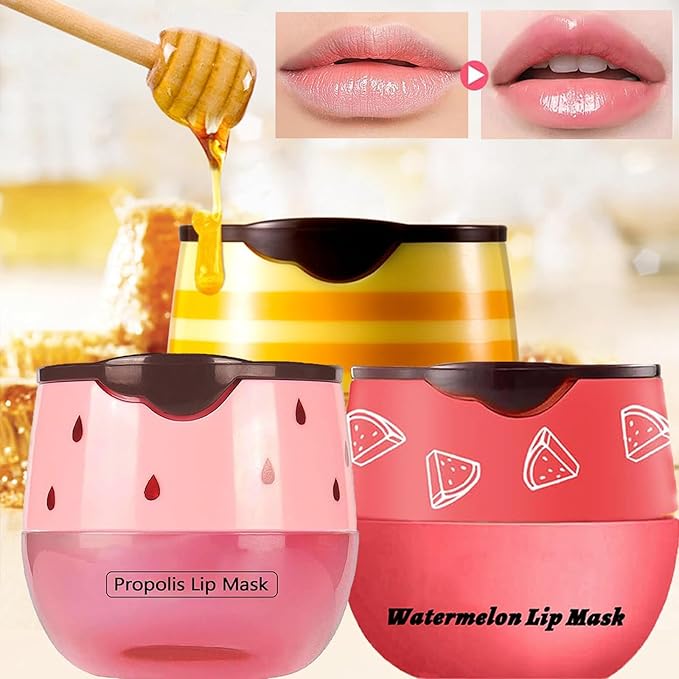Bee Lip Balm Honey Pot,Honey Strawberry (Watermelon)
