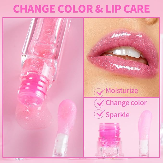 Magic Color Changing Lip Oil, Hydrating