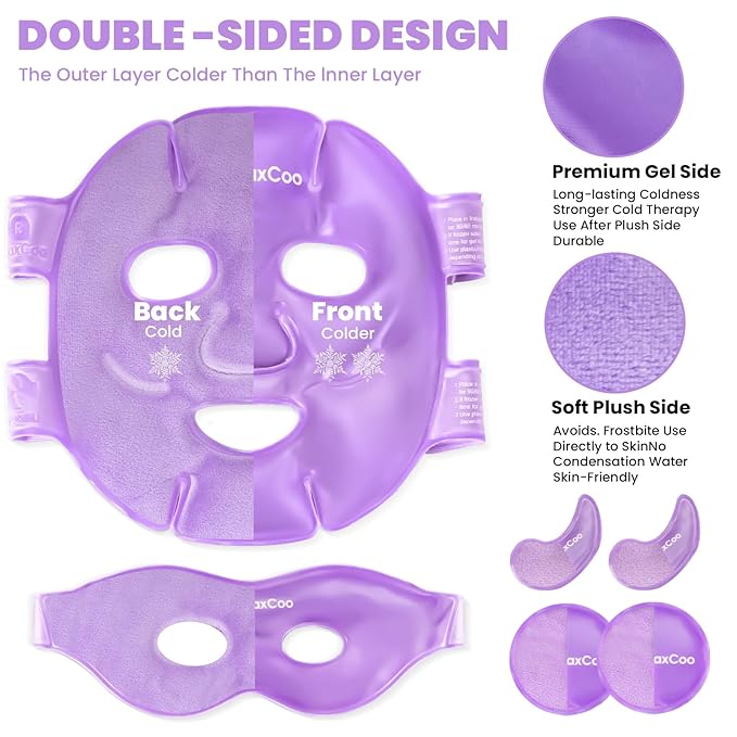 Ice face eye mask for