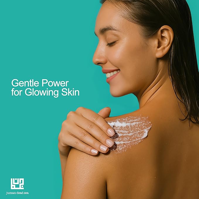 Juman Dead Sea Minerals Nourishing Body Scrub Set | Infused with Essential Oil & Nutrients | Dead Sea Salt Scrub Kit | SlS & Paraben Free | Vegan | Pack of 3