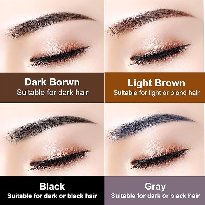 AWCCXMYM 5 Pcs Dark Brown Eyebrow Pencils for Women with Sharpener Waterproof and Sweat-Proof Eyebrow Pen Long-Lasting Eyeliner Pencil Create a Natural Eye Brow Makeup