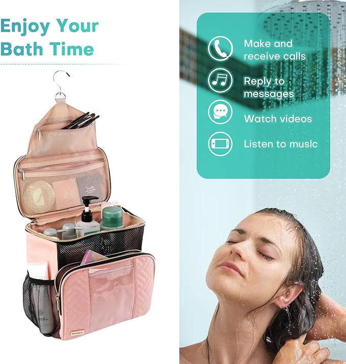 Women's hanging travel toiletry bag