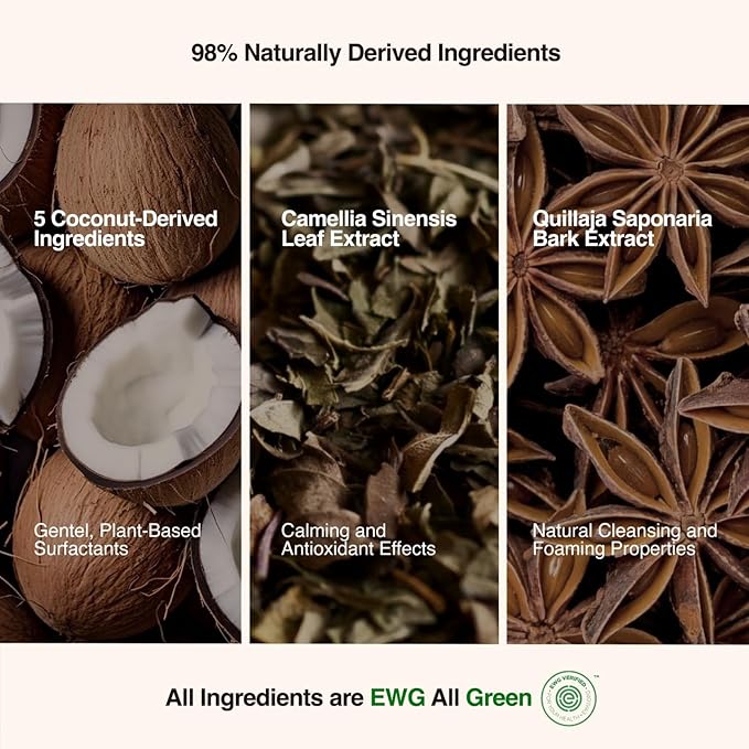 PH Balancing PHA Cleansing Foam - Korean Face Wash for Sensitive Skin, Gentle Hydrating Facial Cleanser, Exfoliating Skin care, 4.4 Fl Oz (130ml)