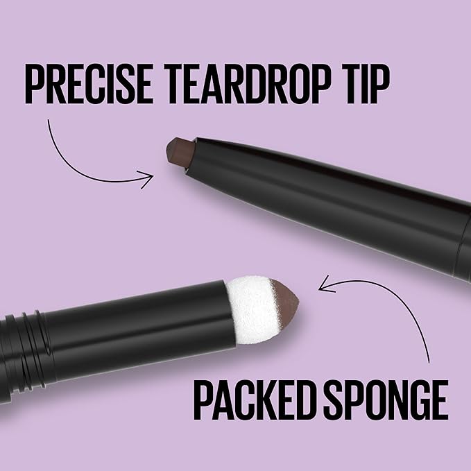 Maybelline Express Brow 2-In-1 Pencil and Powder Eyebrow Makeup, Light Blonde, 1 Count