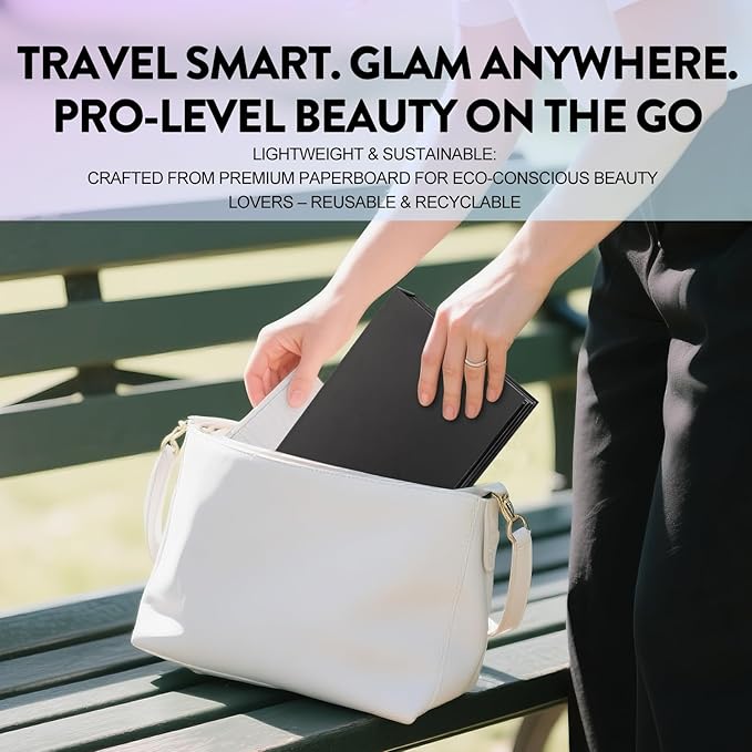 4-Layer Magnetic Makeup Palette Empty, Large Depotting Makeup Palette for Eyeshadow, Blush Powder, Lipstick