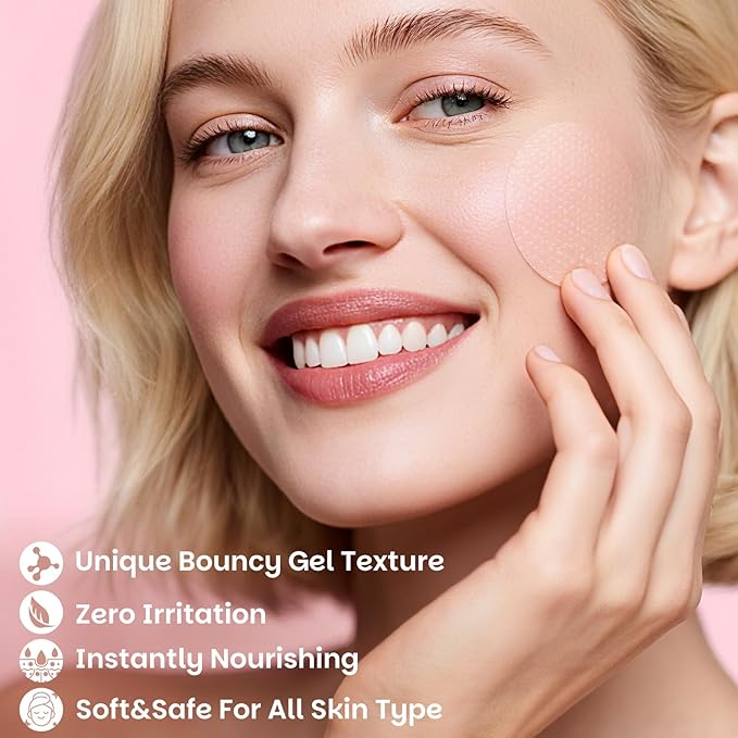 Collagen Gel Toner Pad for Face - Skin Firming,Improvin Elasticity,Pore Minimizer,Soothing Hydration, Gentle Exfoliating Face Pads,60 Pads