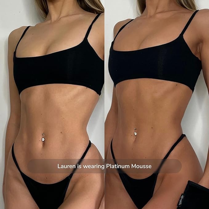 Loving Tan Platinum Mousse, Dark - Streak Free, Natural Looking, Professional Strength Sunless Tanner - 10+ Self Tan Applications per Bottle, Cruelty Free, Naturally Derived DHA - 6.7 Fl Oz