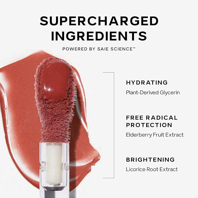 Saie Dewy Glow Duo - Dew Liquid Blush Lady (.40 oz), Mini Glowy Super Gel Warmglow (.5 oz) - Radiant Cheek Tint & Illuminating Primer for a Natural, Lit-From-Within Finish