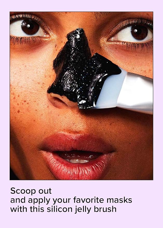 I DEW CARE Mini Scoops Wash Off Face Mask Skin Care Trio + Brown Bear Spa and Makeup Headband + Soft Silicone Face Mask Brush Bundle