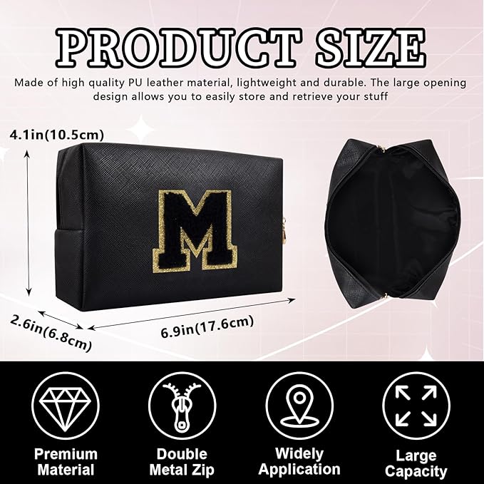 Personalized initial letter patch makeup