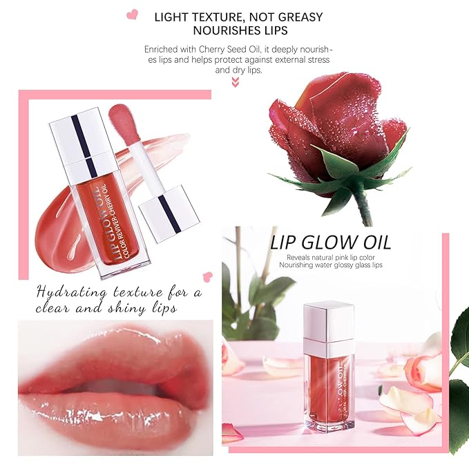 2 Set Lip Oil Hydrating Tinted