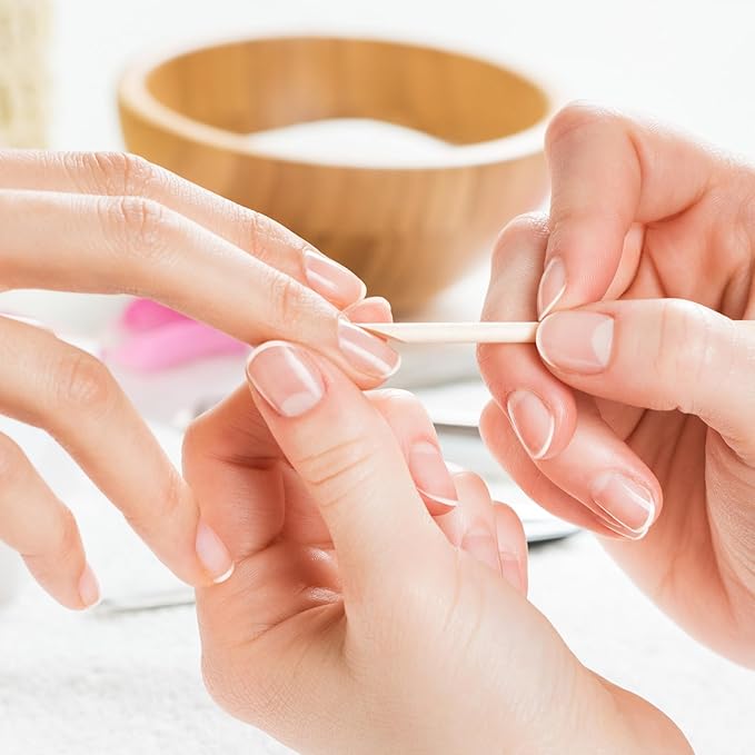 200pcs Orange Sticks for Nails