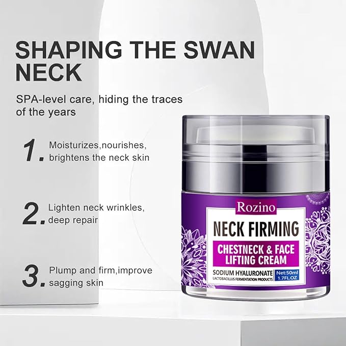 Collagen Face & Neck Tightening Cream,Neck Firming Cream for Reduce Double Chin Neck Firming and Lifting Anti Wrinkle Neck Moisturizer Cream Firm Repair Sagging Skin