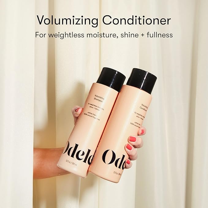 Odele Volumizing Sulfate-Free Conditioner, Adds Moisture, Shine, and Fullness for Straight or Wavy Hair Types, 13 Fl Oz