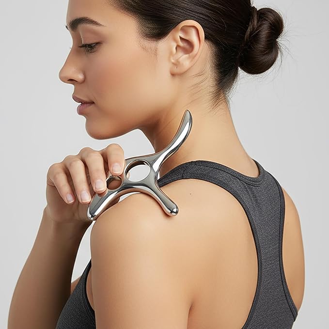 BYYDDIY Gua Sha Trigger Point Massage Tool -Thumb Protector,Deep Tissue Massage,Muscle Scraper Tool (T)