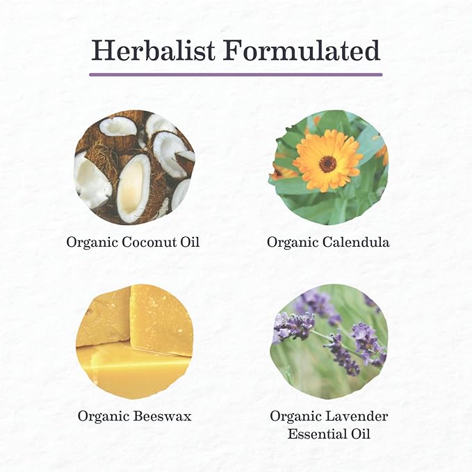 Earth Mama Calming Lavender Deodorant | Safe for Sensitive Skin, Pregnancy and Breastfeeding, Contains Organic Lavender, Calendula and Coconut Oil, No Baking Soda or Aluminum, 2.65-Ounce (2-Pack)