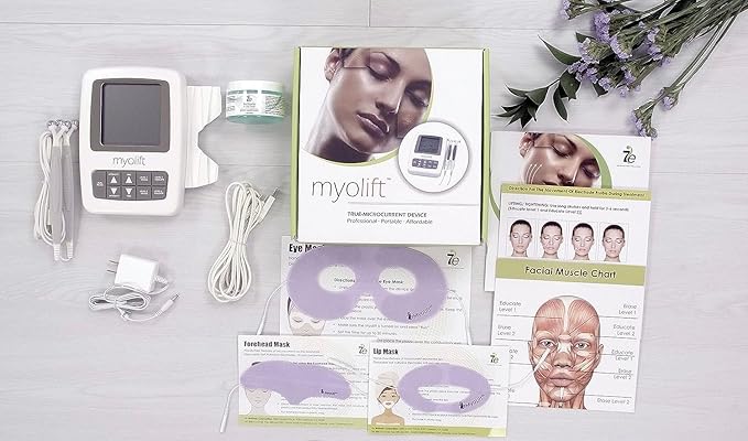 7E Wellness MyoLift Mini Microcurrent Facial Device - Non-Invasive Microcurrent Facial Device, Facial Skin Care Products for Anti Aging, Skin Tightening - Esthetician Supplies & Skin Care Tools -Face