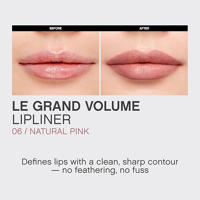 Vivienne Sabó Gel Lipliner Le Grand Volume – Long-Lasting Smudge-Proof Lip Liner & All-Over Lip Color, Creamy Precision Formula, Hydrating & Comfortable Wear, 06 Natural Rosewood