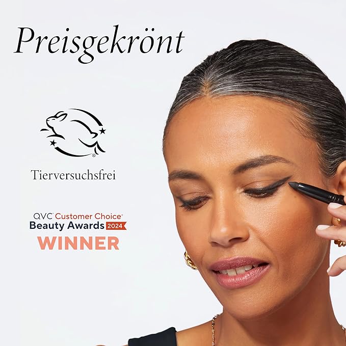 LAURA GELLER NEW YORK Kajal Longwear Kohl Eyeliner Pencil with Caffeine, Smooth & Blendable Makeup, Smokey Quartz