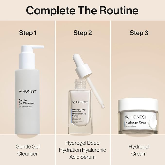 Honest Beauty Gentle Gel Daily Face Cleanser | Calms, Refreshes, + Hydrates | Vegan + Safe for Sensitive Skin | 5 fl oz