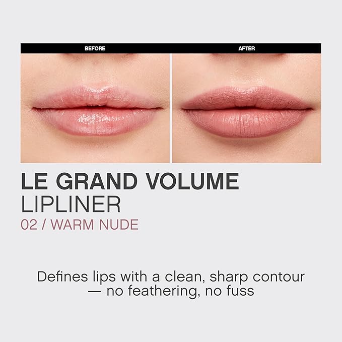 Vivienne Sabó Gel Lipliner Le Grand Volume – Long-Lasting Smudge-Proof Lip Liner & All-Over Lip Color, Creamy Precision Formula, Hydrating & Comfortable Wear, 02 Warm Nude