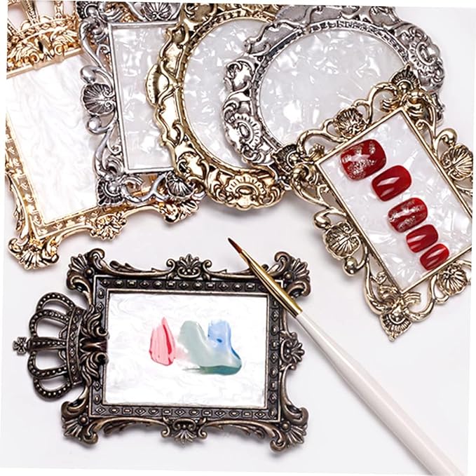 2 Pcs Nail Art Palette Nail Mixing Palette