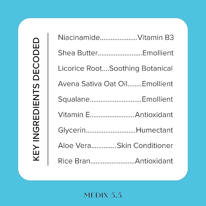 MEDIX Fragrance Free Niacinamide Face Moisturizer + Shea Butter Cream For Face & Body Lotion | Anti Aging Skin Care Firming Cream For Wrinkles, Dark Spots, Large Pores, 15 Fl Oz, 2-Pack