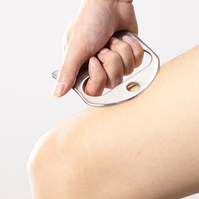 Gua sha Tool Stainless Steel gua sha-Set 4pcs -iastm Tool Gussha Massage Tool Muscle Scraping Tool for Soft Tissue Therapy and Reduce Arms,Back, Legs, Shoulder Muscle Pain(H1)…